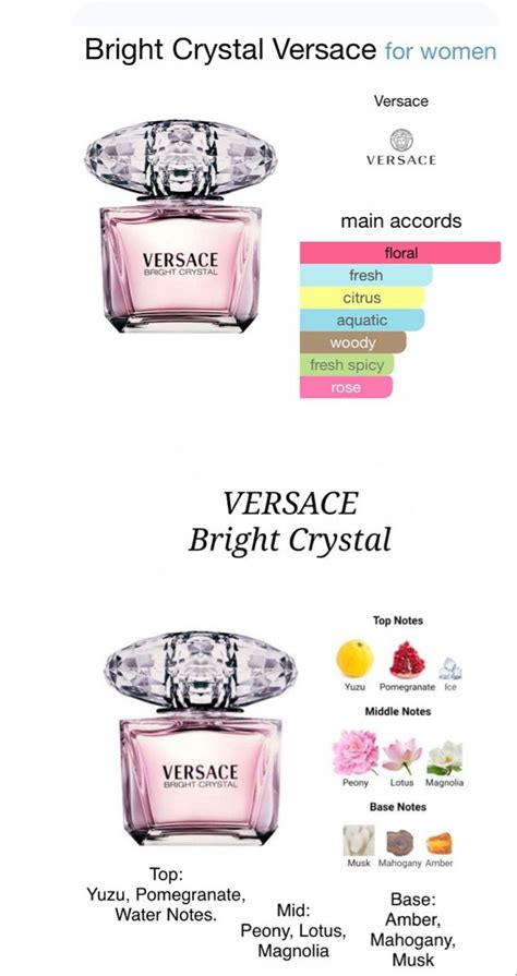 versace bright crystal notes|versace bright crystal for women.